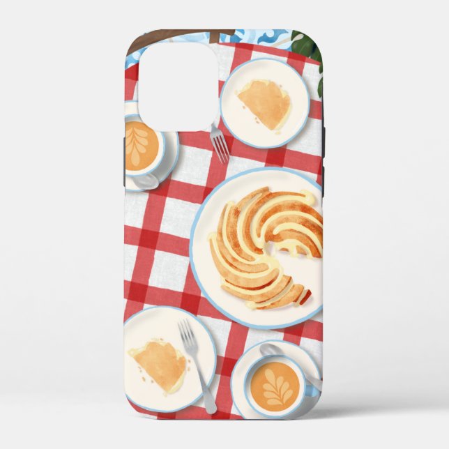 Funda De Case-Mate Para iPhone Pastel y café para dos (Reverso )