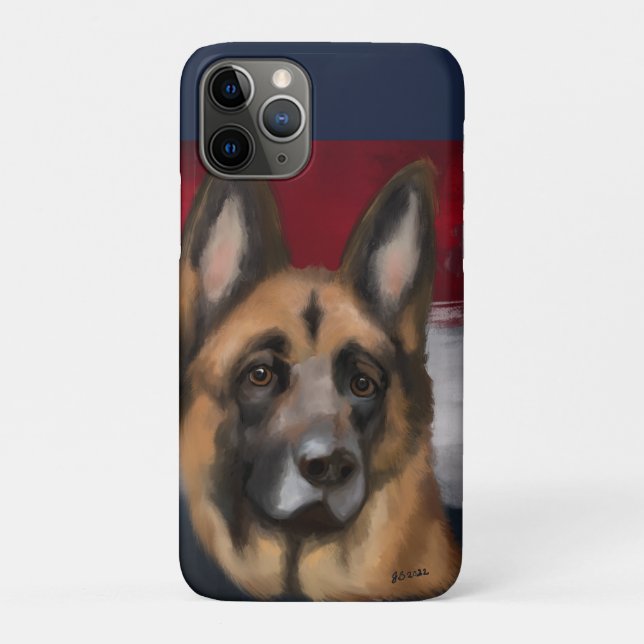 Funda De Case-Mate Para iPhone Pastor Alemán     (Reverso)