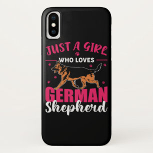 Funda Para iPhone X Pastor alemán