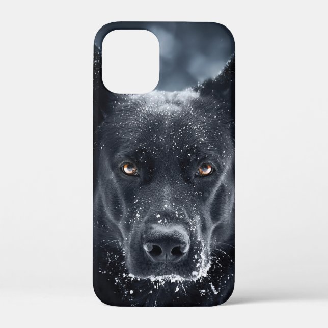 Funda De Case-Mate Para iPhone Pastor alemán negro (Reverso )