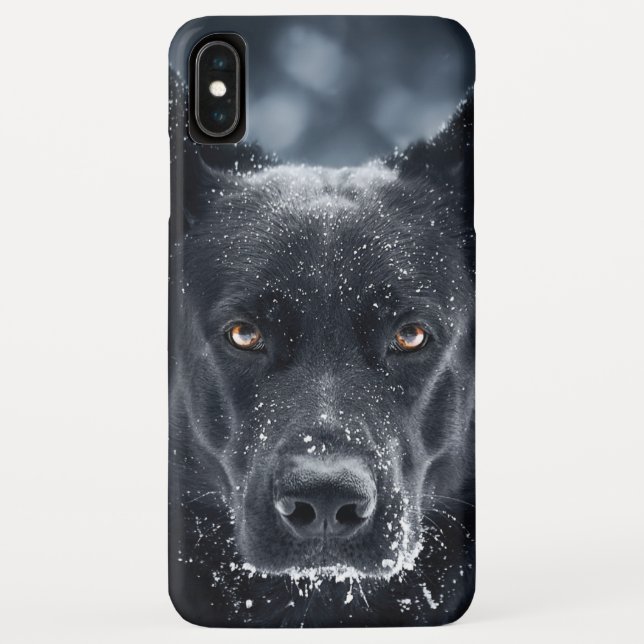 Funda De Case-Mate Para iPhone Pastor alemán negro (Reverso)