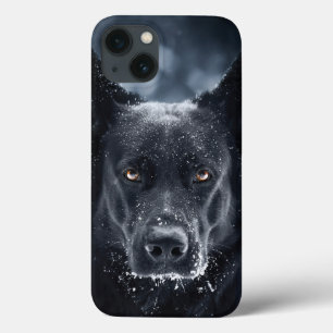 Funda Para iPhone 13 Pastor alemán negro