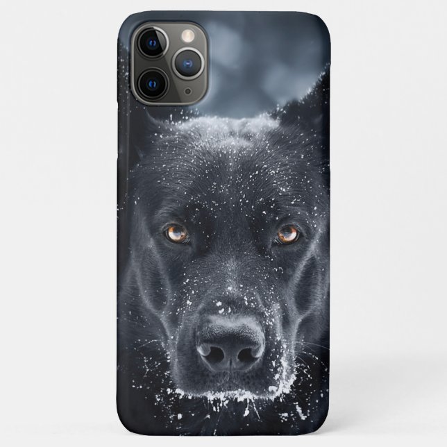 Funda De Case-Mate Para iPhone Pastor alemán negro (Reverso)