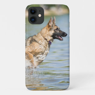 Funda Para iPhone 11 Pastor alemán salta al agua
