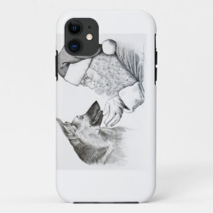 Funda Para iPhone 11 Pastor alemán y Santa