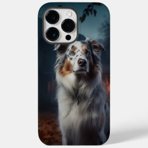 Funda Para iPhone 14 Pro Max De Case-Mate Pastor Australiano de Halloween Espantoso
