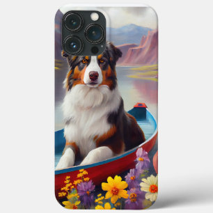Funda Para iPhone 13 Pro Max Pastor australiano en Paddle: Una aventura escénic