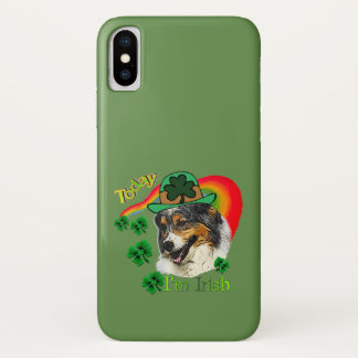 Funda Para iPhone X Pastor australiano St Patricks