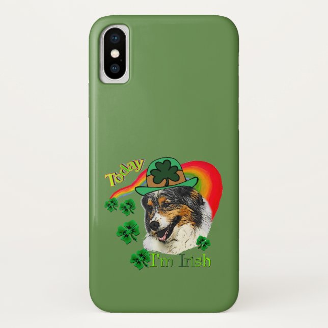Funda De Case-Mate Para iPhone Pastor australiano St Patricks (Reverso)
