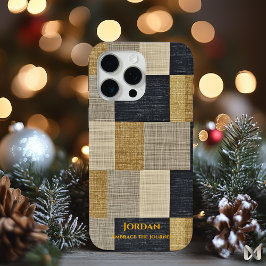 Funda Para iPhone 15 Pro Max Patchwork Geométrico Texturizado – Minimalismo