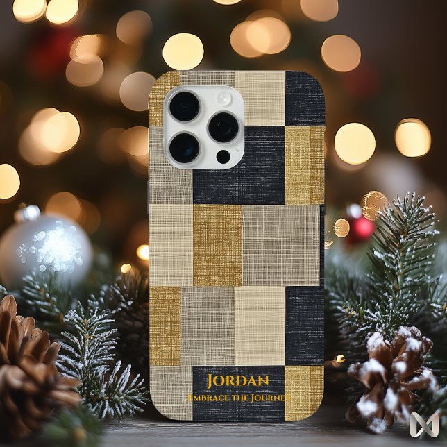 Funda De Case-Mate Para iPhone Patchwork Geométrico Texturizado – Minimalismo (Subido por el creador)