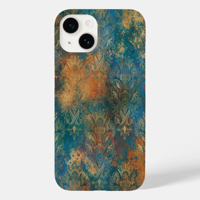 Funda De Case-Mate Para iPhone Pátina de Cooper Teal (Reverso )