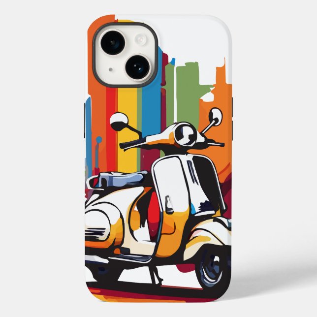 Funda De Case-Mate Para iPhone Patinete (Reverso )
