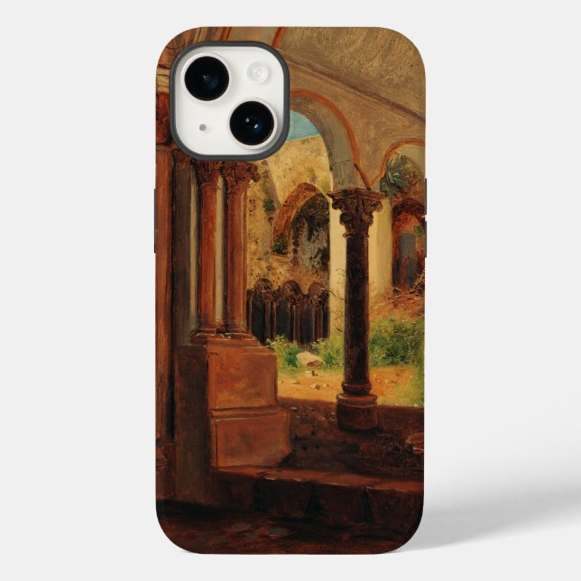 Funda De Case-Mate Para iPhone Patio de monasterio abandonado (Reverso )