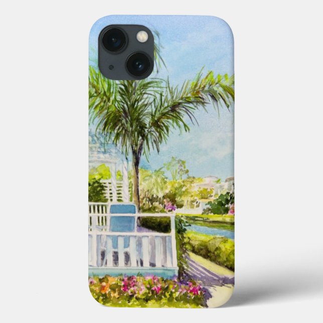 Funda De Case-Mate Para iPhone Patio del canal (Reverso)