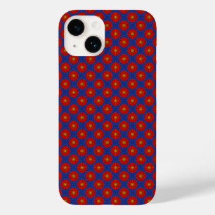 Funda Para iPhone 14 De Case-Mate Pato azul con caleidoscopio rojo