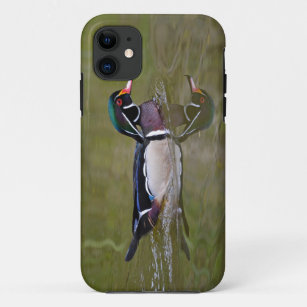 Funda Para iPhone 11 Pato de madera colorido