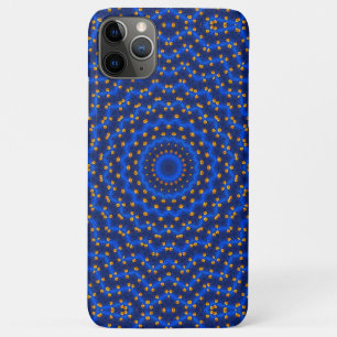 Funda Para iPhone 11 Pro Max Pato en caleidoscopio azul...