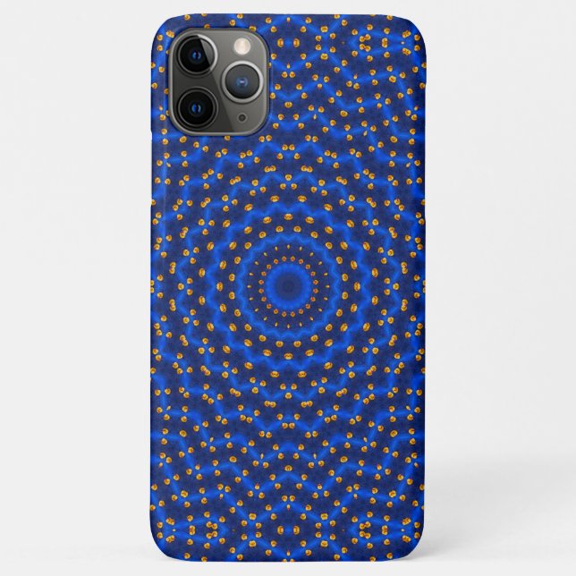 Funda De Case-Mate Para iPhone Pato en caleidoscopio azul... (Reverso)