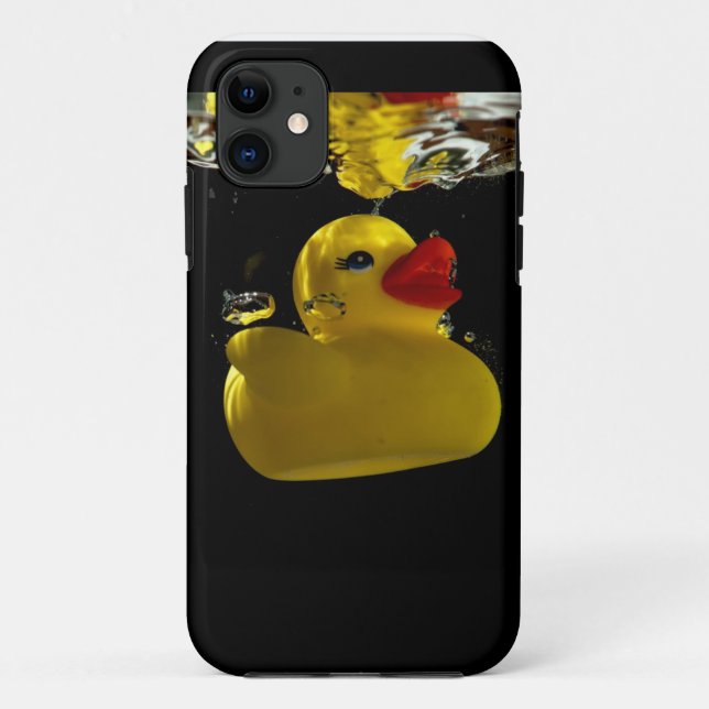 Funda De Case-Mate Para iPhone Pato en negro (Reverso)