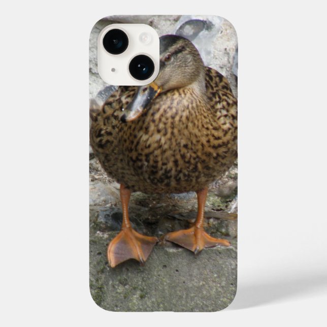 Funda De Case-Mate Para iPhone Pato en una pared (Reverso )