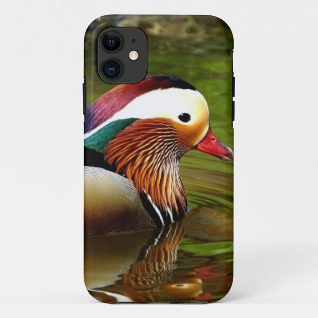 Funda De Case-Mate Para iPhone Pato Mandarin (Reverso)