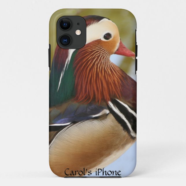 Funda De Case-Mate Para iPhone Pato Mandarin (Reverso)