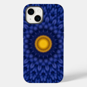 Funda Para iPhone 14 De Case-Mate Pato sobre azul con caleidoscopio amarillo