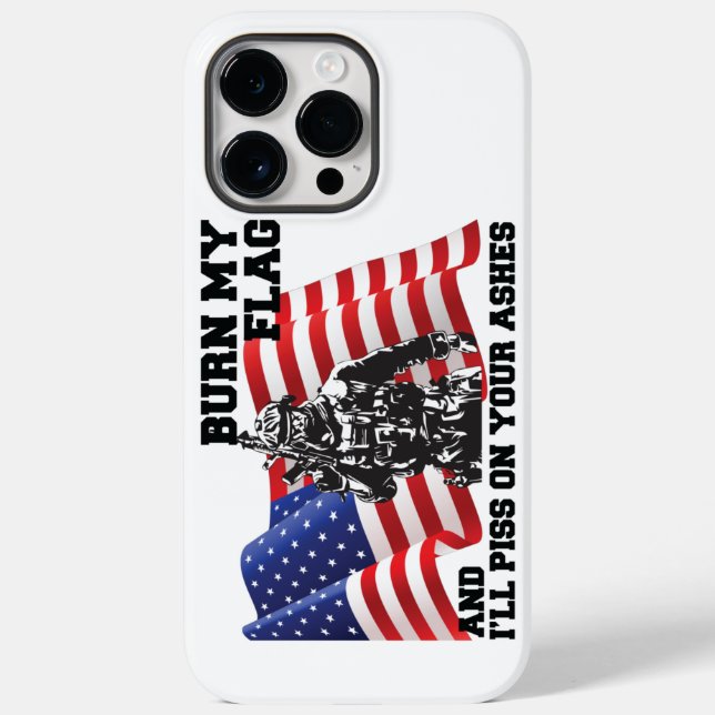 Funda De Case-Mate Para iPhone Patriota americano (Reverso )