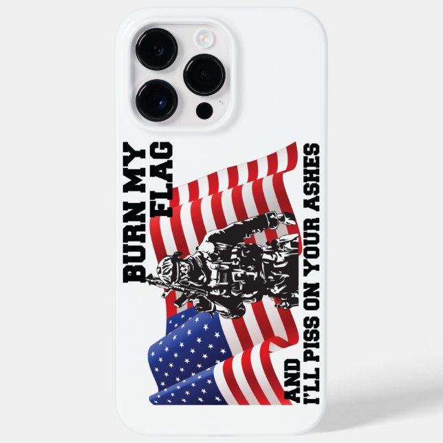 Funda De Case-Mate Para iPhone Patriota americano (Reverso)