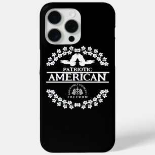 FUNDA PARA iPhone 15 PRO MAX PATRIOTA AMERICANO   LIBERTAD DE PAÍS DE DIOS FAMI