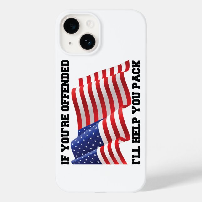 Funda De Case-Mate Para iPhone Patriota estadounidense (Reverso )
