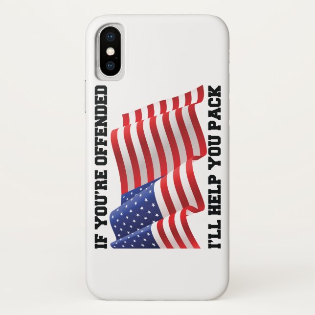 Funda De Case-Mate Para iPhone Patriota estadounidense (Reverso)