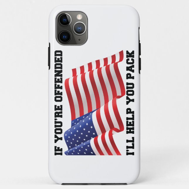 Funda De Case-Mate Para iPhone Patriota estadounidense (Reverso)