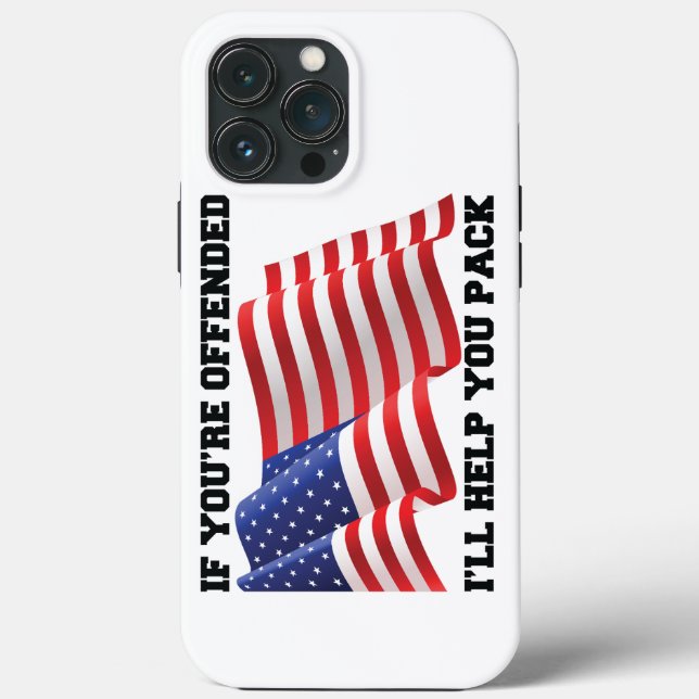 Funda De Case-Mate Para iPhone Patriota estadounidense (Reverso )