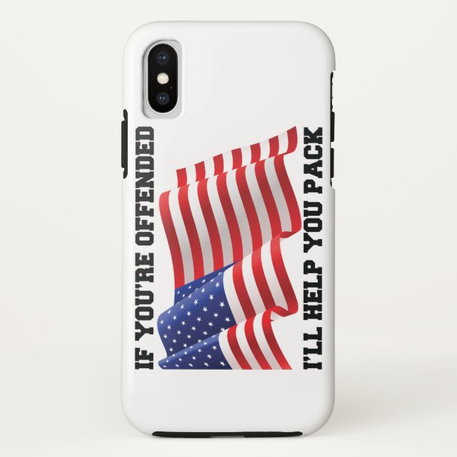 Funda De Case-Mate Para iPhone Patriota estadounidense (Reverso)