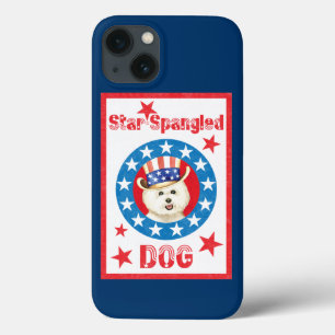 Funda Para iPhone 13 Patriotic Bichon Frise