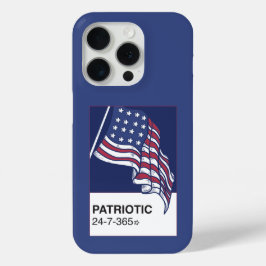 Funda Para iPhone 15 Pro Patriótico 24/7/365