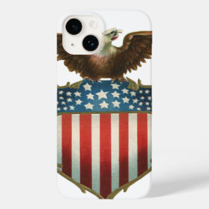 Funda Para iPhone 14 De Case-Mate Patriotismo vintage, águila orgullosa de la bander