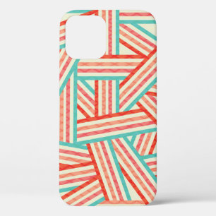 Funda Para iPhone 12 Patrón abstracto a rayas coloridas