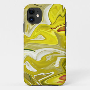 Funda Para iPhone 11 Patrón abstracto amarillo