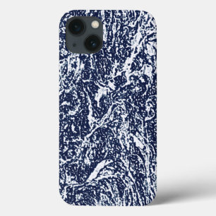 Funda Para iPhone 13 Patrón abstracto azul oscuro
