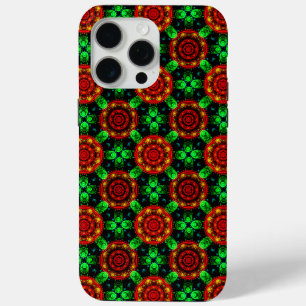 Funda Para iPhone 15 Pro Max Patrón abstracto boho elegante floral moderno #504