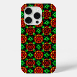 Funda Para iPhone 15 Pro Patrón abstracto boho elegante moderno floral #504