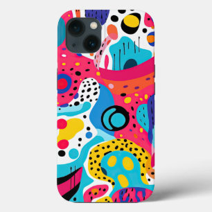 Funda Para iPhone 13 Patrón abstracto de arte pop, patrón inspirado en