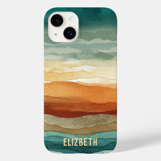 Funda De Case-Mate Para iPhone Patrón abstracto de Boho (Reverso )