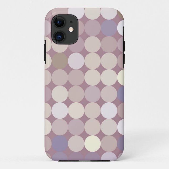 Funda De Case-Mate Para iPhone Patrón abstracto de círculos de tejido (Reverso)