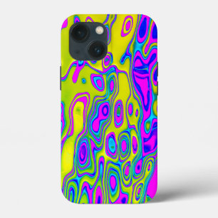Funda Para iPhone 13 Mini Patrón abstracto de color loco y brillante