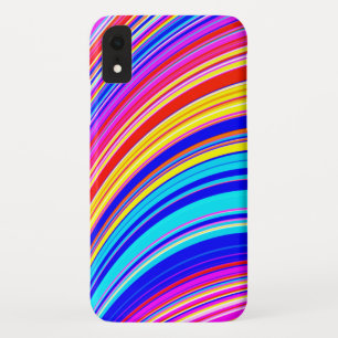 Funda Para iPhone XR Patrón abstracto de color loco y brillante