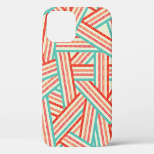 Funda Para iPhone 12 Patrón abstracto de las franjas coloreadas